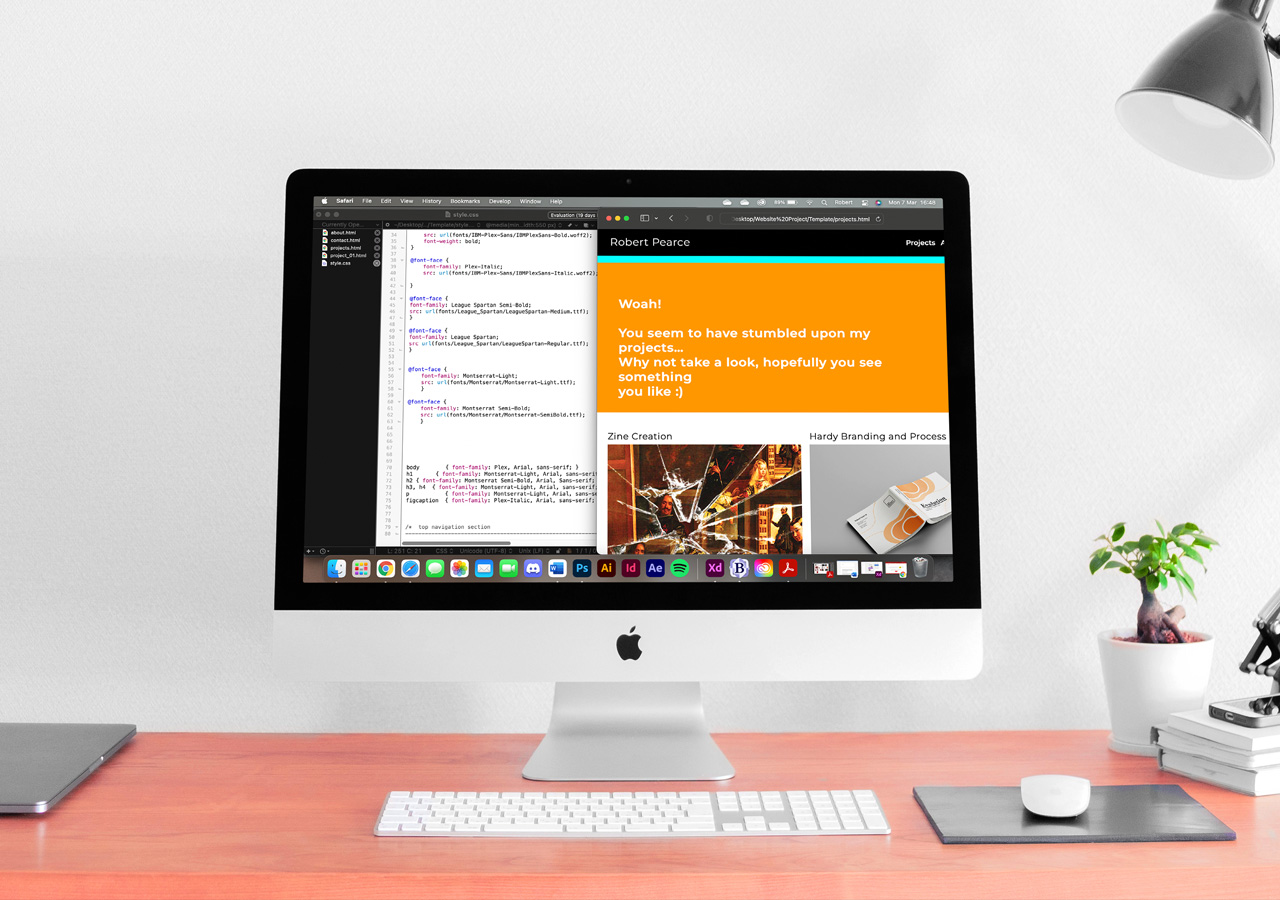 Webpage Mockup
